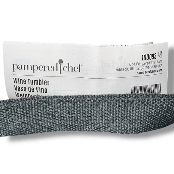 Pampered Chef Canvas Wine Bag Striped & Tumbler Silicone Sleeve 100093 Hostess - Picture 7 of 15